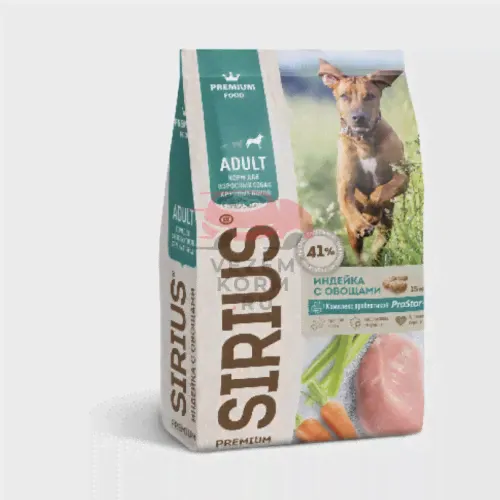 SIRIUS (СИРИУС) КОРМ ДЛЯ КРУПНЫХ СОБАК
