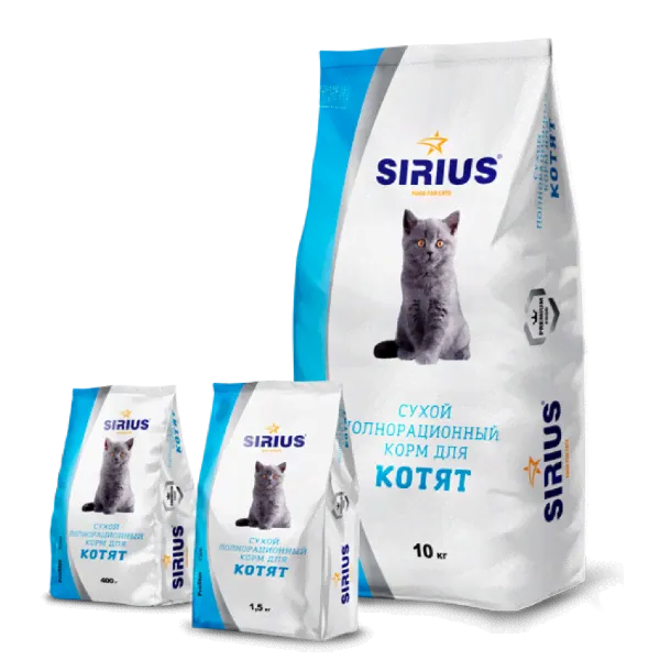 Sirius корм для котят , 1,5 кг-0