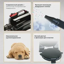 Компрессор для сушки собак профессиональный Фен для груминга собак мощный Сушилка для животных турбосушка TENBERG Sirius Pro (art.: 3920bc3b74c7b)